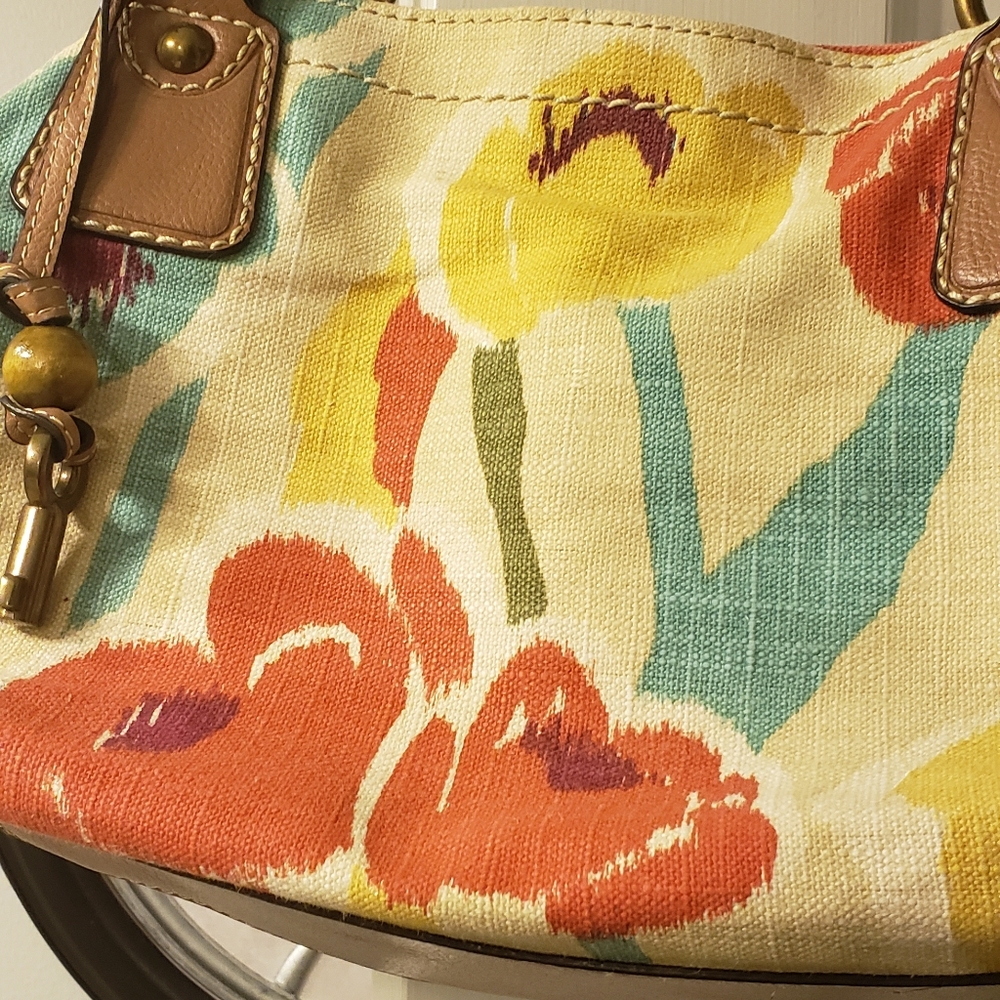 Fossil canvas handbag/shoulder bag. - Picture 4 of 8